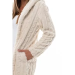 Kép 4/5 - POPPY CSAVART MINTÁJÚ BORKA KABÁT EKRÜ