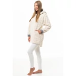 Kép 1/5 - POPPY CSAVART MINTÁS CHILL PULÓVER EKRÜ SZÍNBEN 