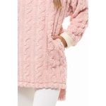 Kép 3/5 - POPPY CSAVART MINTÁS  CHILL PULÓVER PÚDER SZÍNBEN 