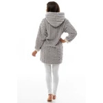 Kép 5/5 - POPPY CSAVART MINTÁS  CHILL PULÓVER SZÜRKE SZÍNBEN 