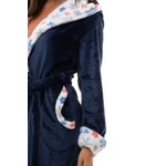 Kép 3/4 - POPPY DK KÖNTÖS, SÖTÉTKÉK-HÓPIHE MINTÁS BÉLELT