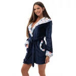 Kép 1/4 - POPPY DK KÖNTÖS, SÖTÉTKÉK-HÓPIHE MINTÁS BÉLELT