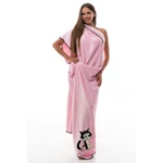 Kép 2/3 - POPPY HÍMZETT CATY MINTÁS TAKARÓ RÓZSASZÍN