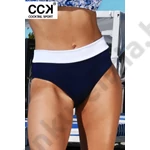 Kép 1/3 - CCK 24.A.00839 SÖTÉTKÉK-FEHÉR BIKINI ALSÓ