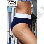 Kép 2/3 - CCK 24.A.00839 SÖTÉTKÉK-FEHÉR BIKINI ALSÓ