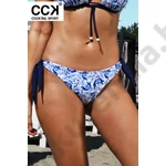 Kép 1/3 - CCK 24.A.02019 FEHÉR KÉKVIRÁGOS BIKINI ALSÓ