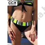 Kép 1/3 - CCK 24.A.02052 NEONZÖLD-CSÍKOS BIKINI ASLÓ