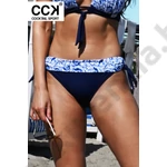 Kép 1/3 - CCK 24.A.02059 FEHÉR-KÉK VIRÁGOS BIKINI ALSÓ