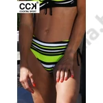 Kép 1/3 - CCK 24.A.02062 NEONZÖLD-CSÍKOS BIKINI ALSÓ