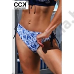Kép 1/3 - CCK 24.A.02069 FEHÉR KÉK-VIRÁGOS BIKINI ALSÓ