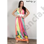 Kép 1/2 - MY77 7386 SZÍNES MAXI NYÁRI RUHA