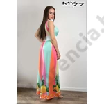 Kép 2/2 - MY77 7386 SZÍNES MAXI NYÁRI RUHA