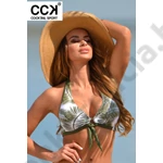 Kép 1/2 - CCK 22.00226 LEVELES KHAKI BIKINI FELSŐ