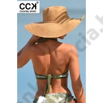 CCK 22.00226 LEVELES KHAKI BIKINI FELSŐ