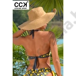 Kép 3/3 - CCK 22.00225 SÁRGA-SZÜRKE  PÖTTYÖS BIKINI FELSŐ