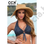 Kép 1/3 - CCK 22.F.00221 KÍGYÓ MINTÁS FEKETE BIKINI FELSŐ