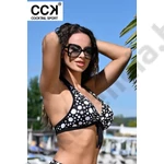 CCK 23.F.00221 FEKETE PÖTTYÖS BIKINI FELSŐ