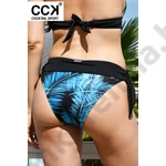 Kép 3/3 - CCK 23.A.02057 FEKETE-KÉK LEVELES BIKINI ALSÓ