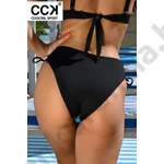 Kép 3/3 - CCK 23.A.02067 KÉK-FEKETE LEVELES BIKINI ALSÓ