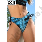 Kép 1/3 - CCK 23.A.02067 KÉK-FEKETE LEVELES BIKINI ALSÓ