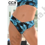 Kép 1/3 - CCK 23.A.01207 FEKETE-KÉK LEVELES BIKINI ALSÓ