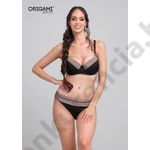 Kép 1/3 - ORIGAMI 25. DM-554 CORFU FEKETE-BARNA BIKINI