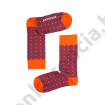 Kép 1/3 - NORDKAMP ABLAKOKOK NARANCS-KÉK NŐI ZOKNI