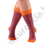 Kép 2/3 - NORDKAMP ABLAKOKOK NARANCS-KÉK NŐI ZOKNI