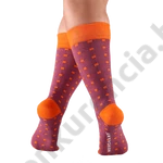 Kép 3/3 - NORDKAMP ABLAKOKOK NARANCS-KÉK NŐI ZOKNI