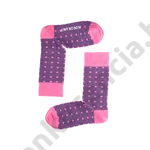 Kép 1/3 - NORDKAMP ABLAKOK RÓZSA-KÉK NŐI ZOKNI