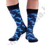 Kép 2/2 - NORDKAMP DINOSZAURUSZ SÖTÉTÉKÉK FÉRFI ZOKNI