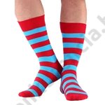 Kép 2/2 - NORDKAMP NAGY CSÍKOS PIROS-KÉK FÉRFI ZOKNI