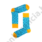 Kép 1/2 - NORDKAMP PÖTTYÖS SÁRGA-KÉK NŐI ZOKNI