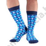 Kép 2/2 - NORDKAMP PEPITA SÖTÉTKÉK-TÜRKIZ FÉRFI ZOKNI