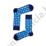 Kép 1/2 - NORDKAMP PEPITA SÖTÉTKÉK-TÜRKIZ NŐI ZOKNI