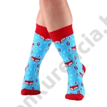 Kép 2/3 - NORDKAMP RÓKA PIROS-KÉK FÉRFI ZOKNI