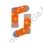 Kép 1/3 - NORDKAMP RÓKA SZÜRKE-NARANCS FÉRFI ZOKNI