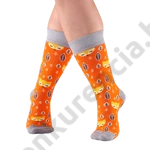 Kép 2/3 - NORDKAMP RÓKA SZÜRKE-NARANCS FÉRFI ZOKNI