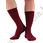 Kép 2/2 - NORDKAMP SZAGGATOTT BORDÓ FÉRFI ZOKNI