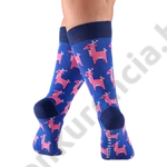 Kép 3/3 - NORDKAMP SZARVAS KÉK-RÓZSASZÍN FÉRFI ZOKNI