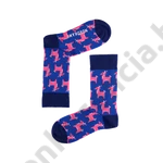 Kép 1/3 - NORDKAMP SZARVAS KÉK-RÓZSASZÍN FÉRFI ZOKNI