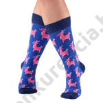 Kép 2/3 - NORDKAMP SZARVAS KÉK-RÓZSASZÍN FÉRFI ZOKNI