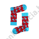 Kép 1/3 - NORDKAMP SZARVAS PIROS-KÉK NŐI ZOKNI