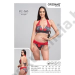 Kép 2/3 - ORIGAMI 25.PC-505 AMALFI PIROS-VIRÁGOS BIKINI