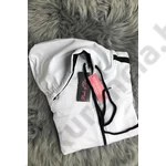 Kép 2/2 - PINK OF DREAM ZIP.SZABADIDŐ SZETT FEKETE-FEHÉR
