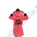 POPPY DK. HÍMZETT LOVE UVPINK-FEKETE NŐI KÖNTÖS