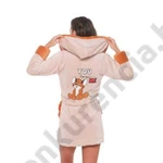 Kép 1/2 - POPPY HÍMZETT VUK MINTÁS KÁVÉ-ROZSDA NŐI KÖNTÖS