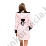 Kép 1/3 - POPPY DK.23.HÍMZETT CATY RÓZSA-FEKETE KÖNTÖS