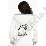 Kép 2/3 - POPPY DK.PINGVIN MINTÁS EKRÜ-SZÜRKE XL-ES KÖNTÖS