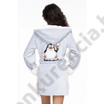 Kép 1/4 - POPPY DK.PINGVIN MINTÁS V.SZÜRKE-EKRÜ XL-ES KÖNTÖS